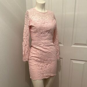 Karina Grimaldi pink lace dress size small cocktail